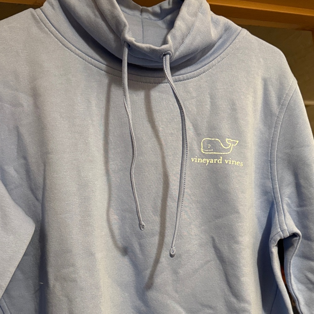 Vineyard Vines Men's Light Blue Turtleneck Sweater